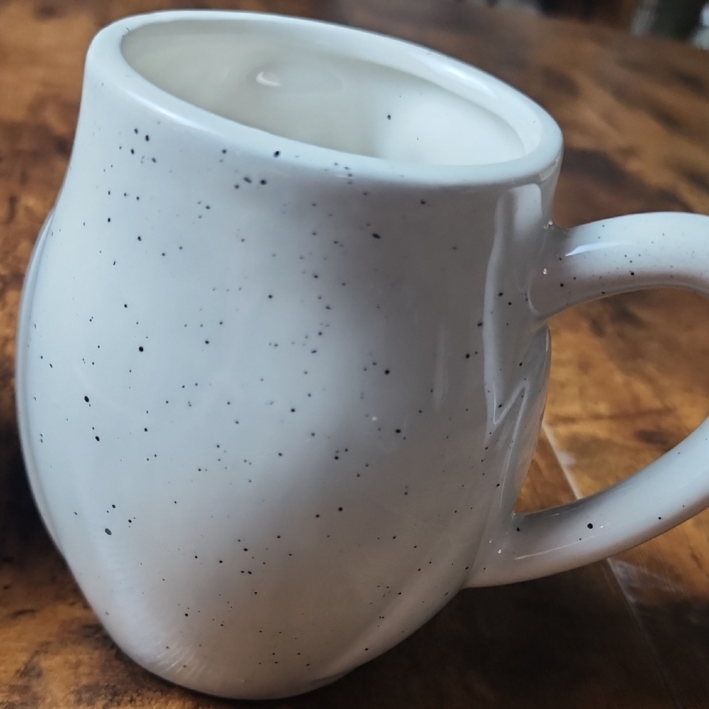 ECCOLO | Adorable Speckled‎ 3D Owl Ceramic Mugs Set of Two - Grey and Cream - Picture 5 of 7